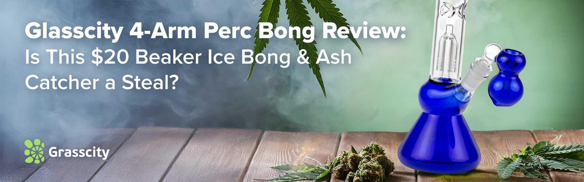 Glasscity 4-Arm Perc Bong 