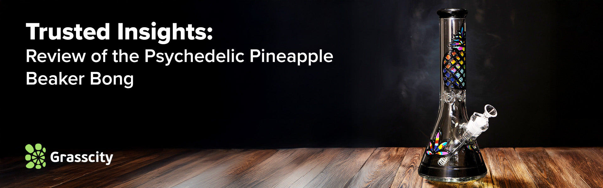 Psychedelic Pineapple Beaker Bong