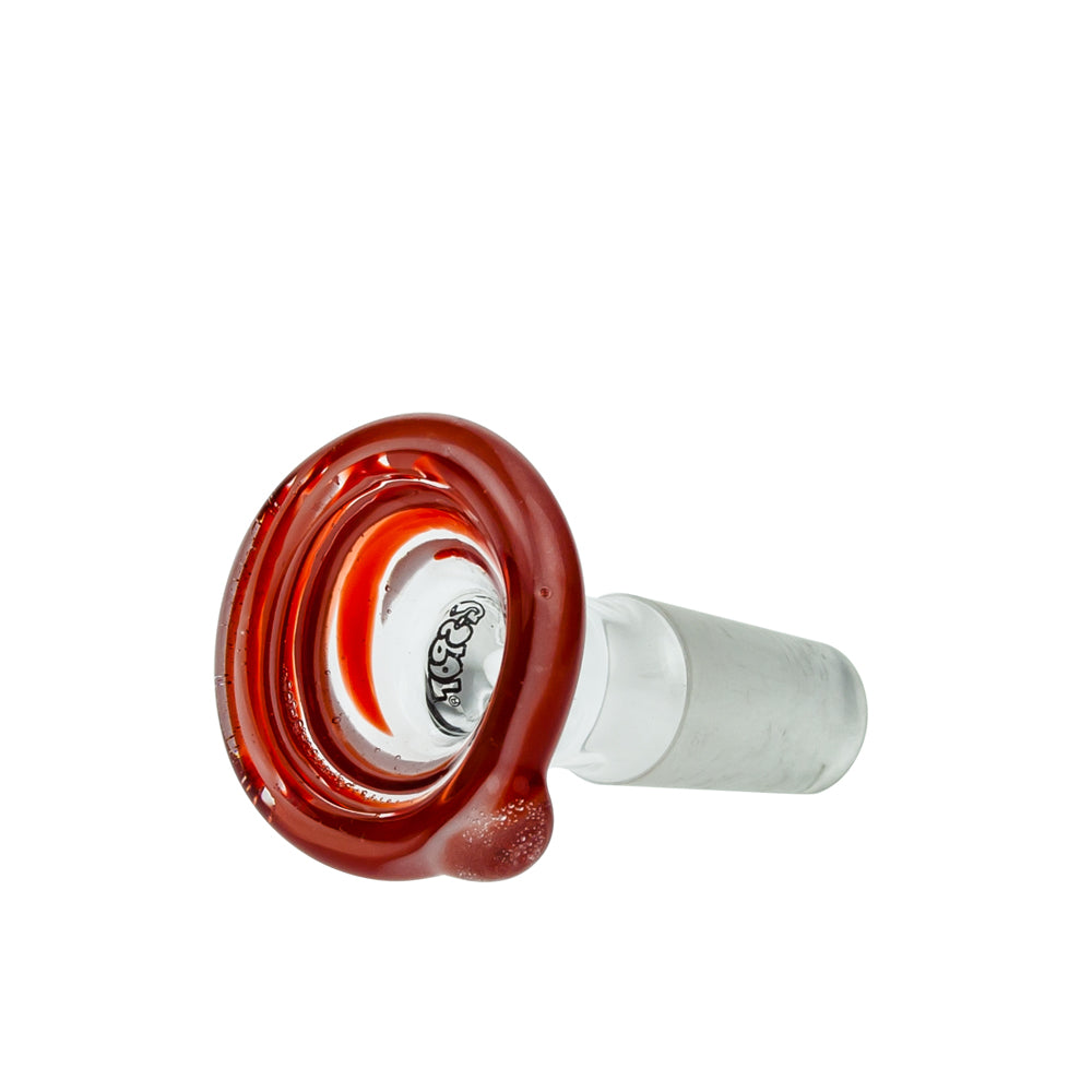 G-Spot Glass - Color Pure Bowl - 14.5 mm - Red - Side view