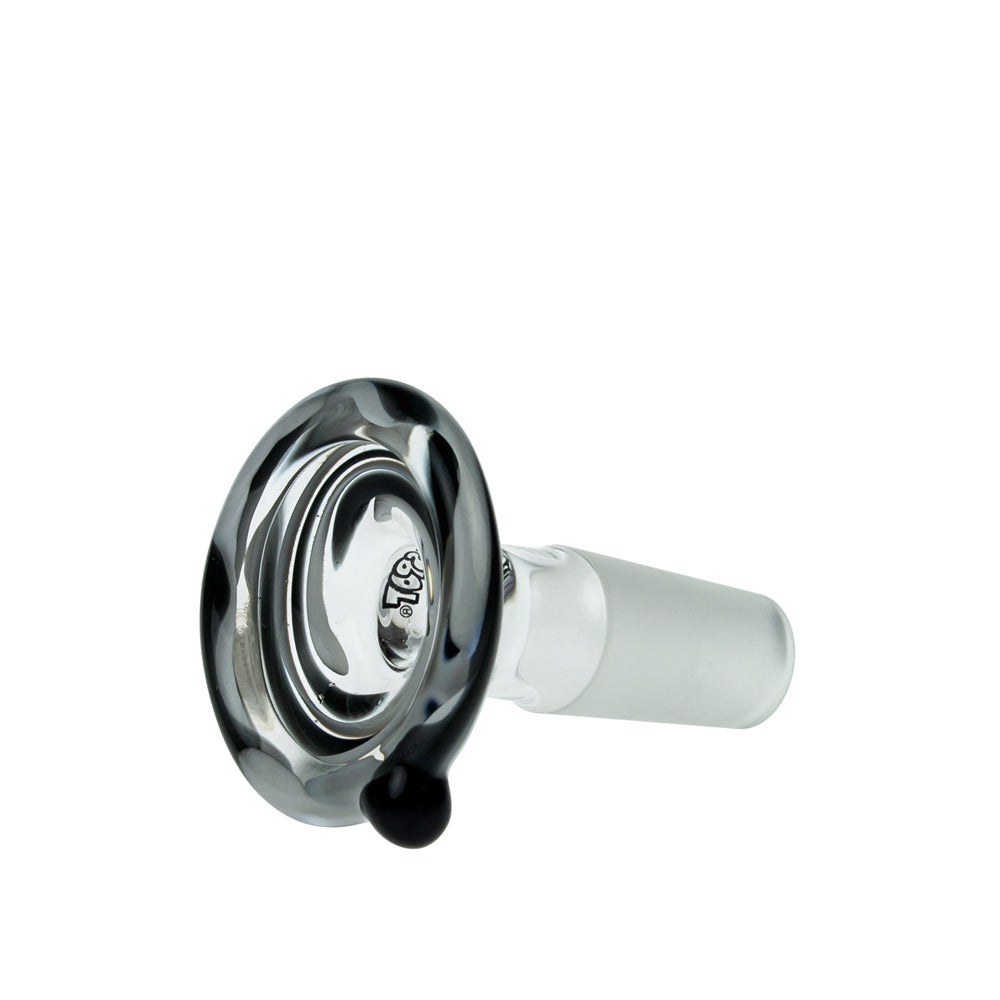 G-Spot Glass - Color Pure Bowl - 14.5 mm - Black - Side view