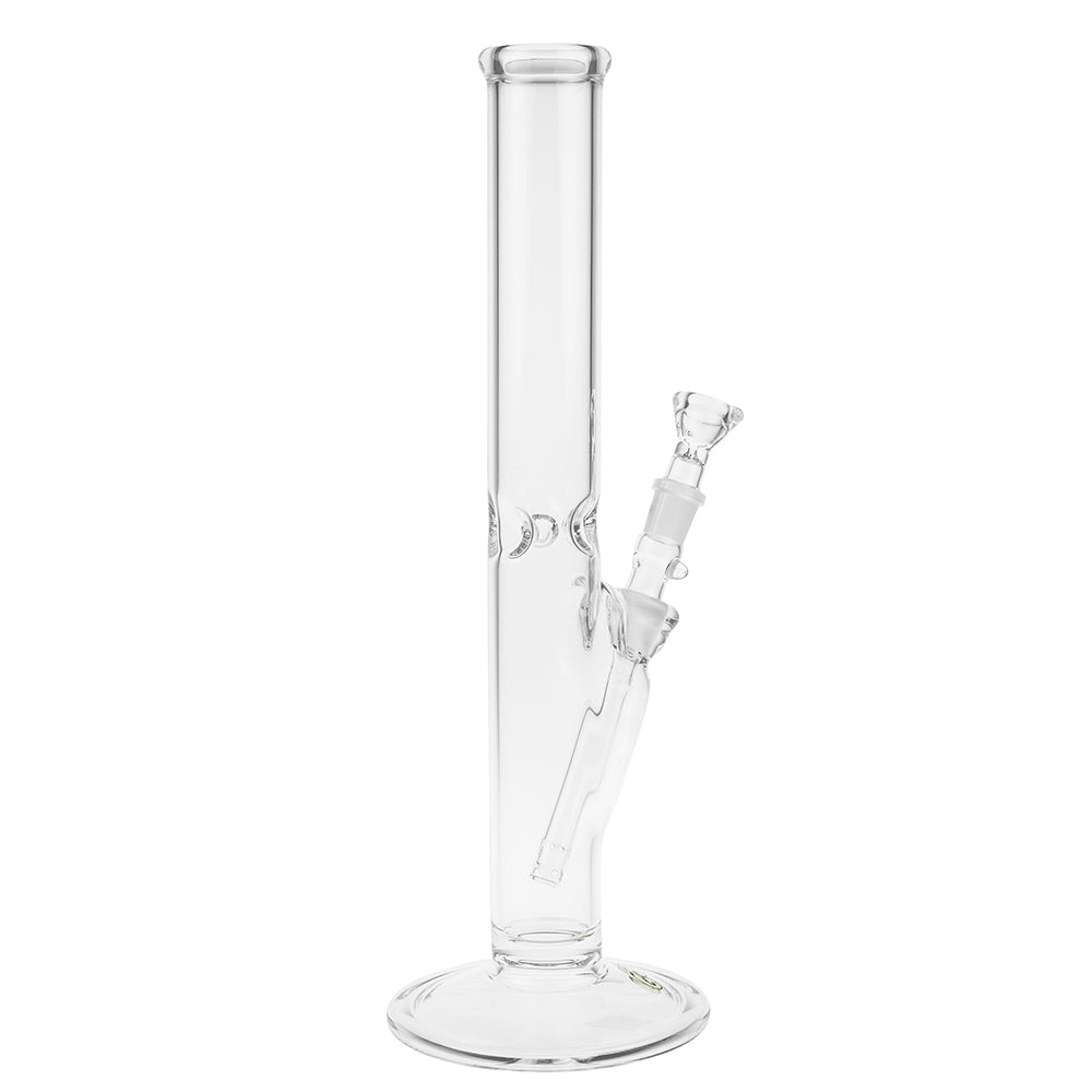 G-Spot Glass Classic Cylinder Ice Bong with Gold Logo | 40 cm - Side View 5