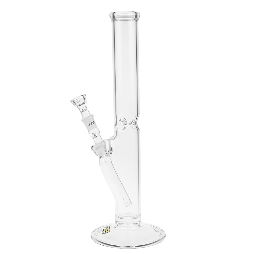 G-Spot Glass Classic Cylinder Ice Bong with Gold Logo | 40 cm - Side View 3