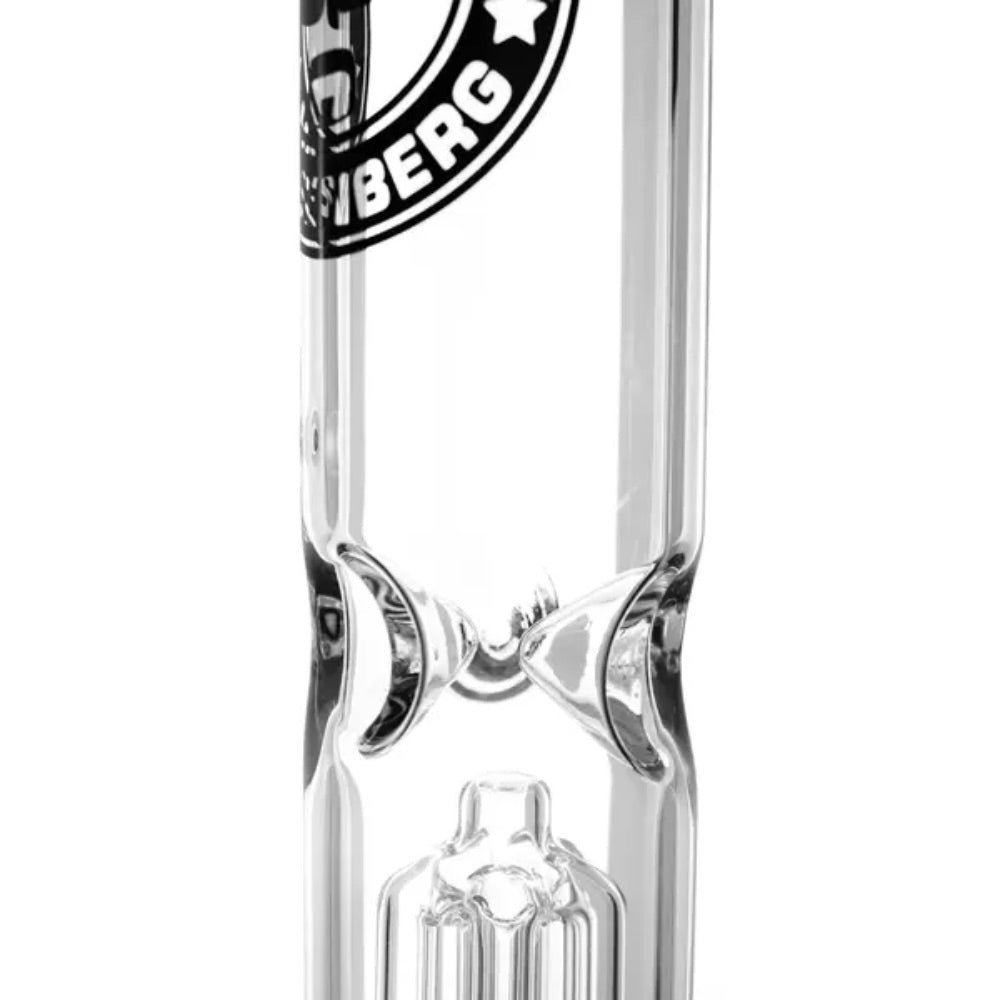 Heisenberg Beaker Bubble Double Tree Perc Bong | 18.8mm | ice notches
