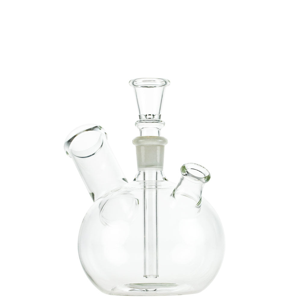 Glass Bubble Base Mini Bong “Little Pig" - Side View 1