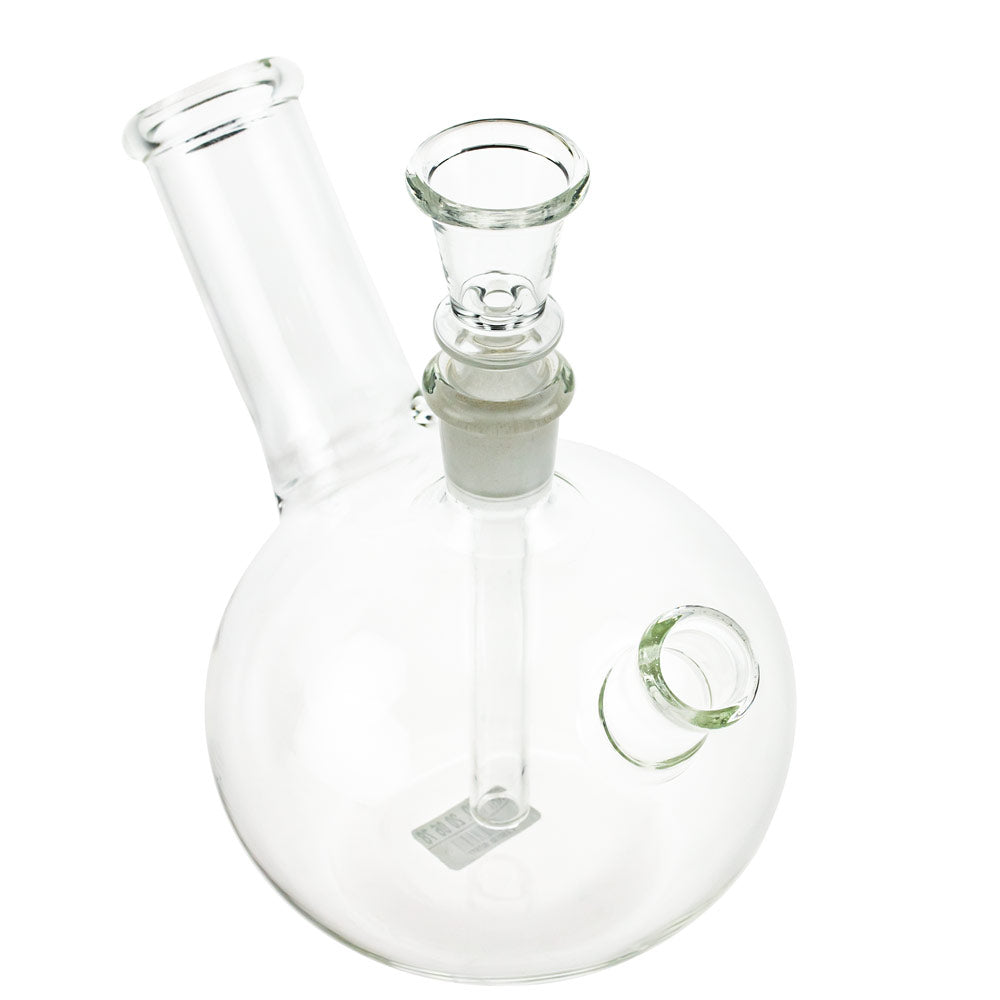 Glass Bubble Base Mini Bong “Little Pig" - Top View