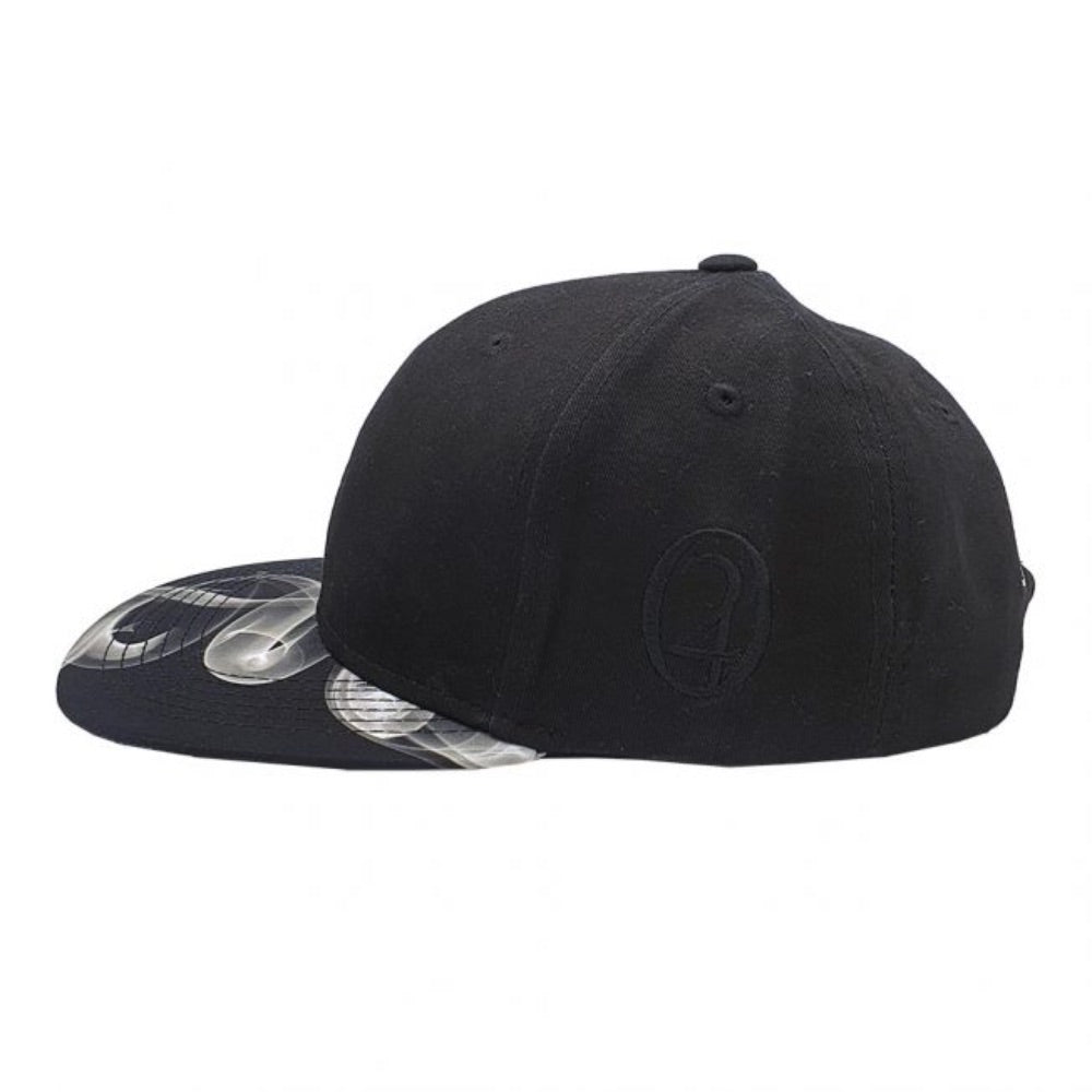 Lauren Rose 420 Digital White Fire Snapback | side view 2