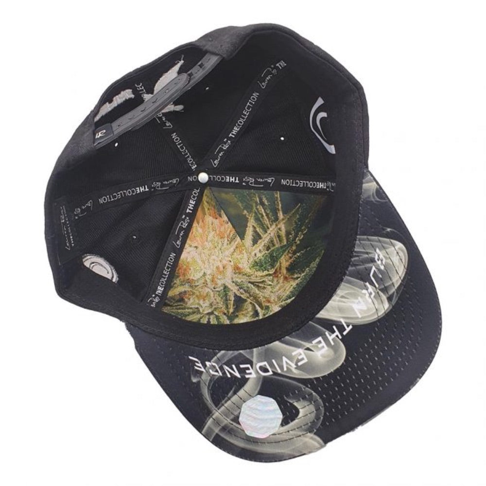 Lauren Rose 420 Digital White Fire Snapback | bottom view