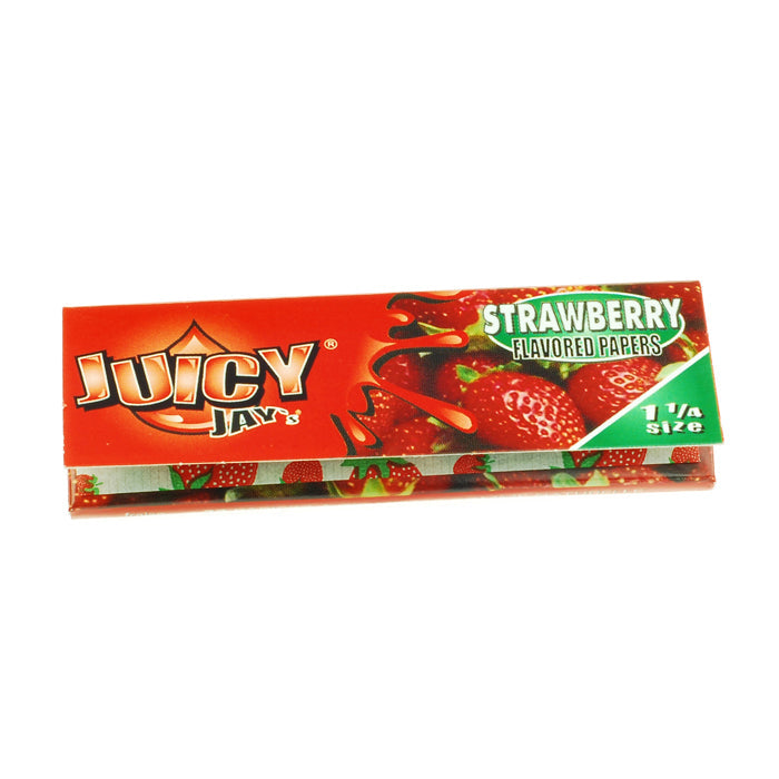 Juicy Jay's Strawberry Regular Size Rolling Papers - Box of 24 Packs