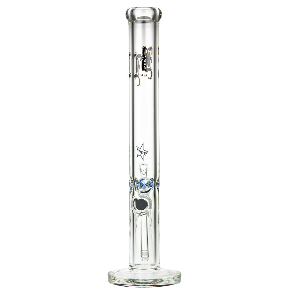 Black Leaf 9mm Straight Ice Bong | 45 cm - Back View