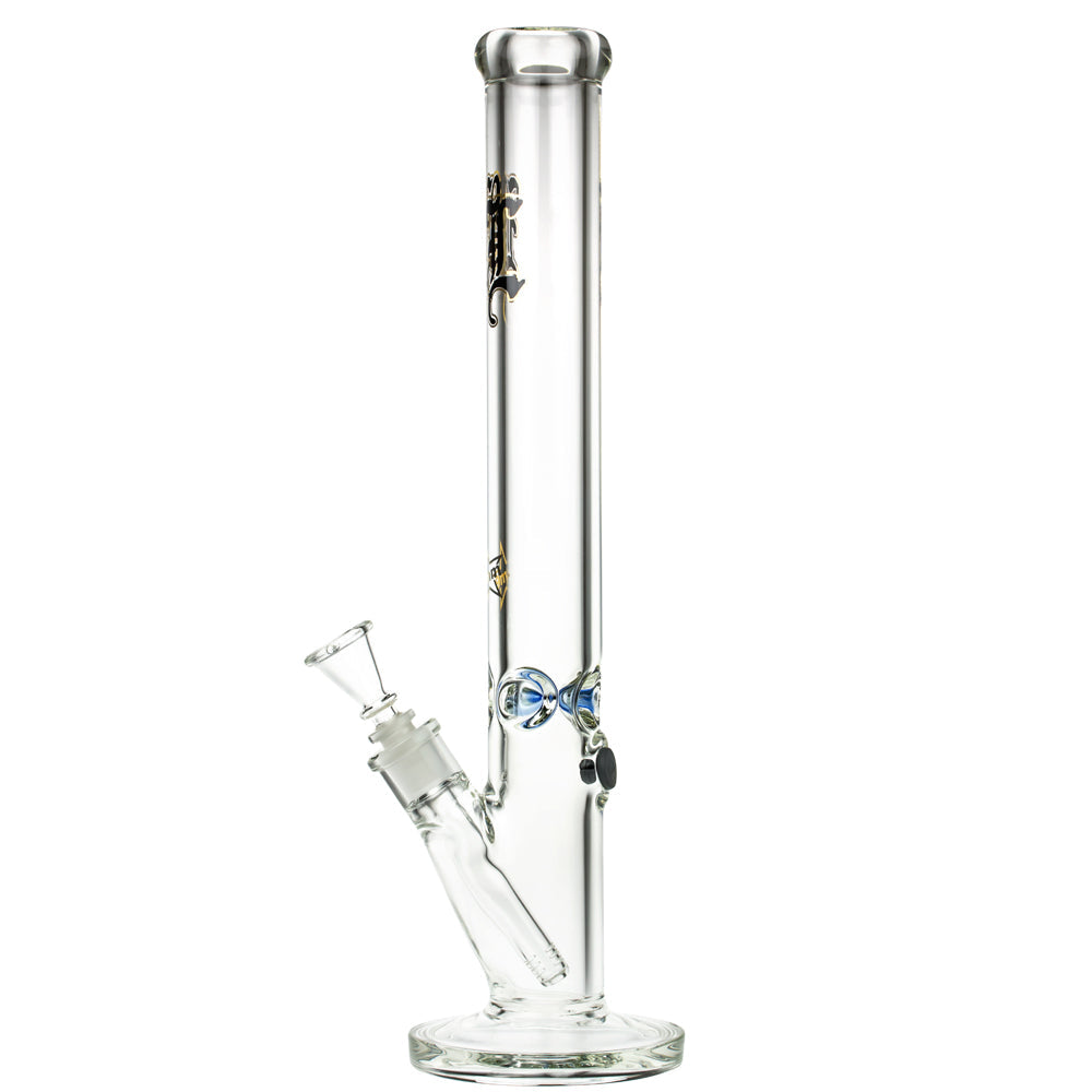 Black Leaf 9mm Straight Ice Bong | 45 cm - Side View 3
