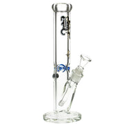 Black Leaf 9mm Straight Ice Bong | 35 cm - Side View 1