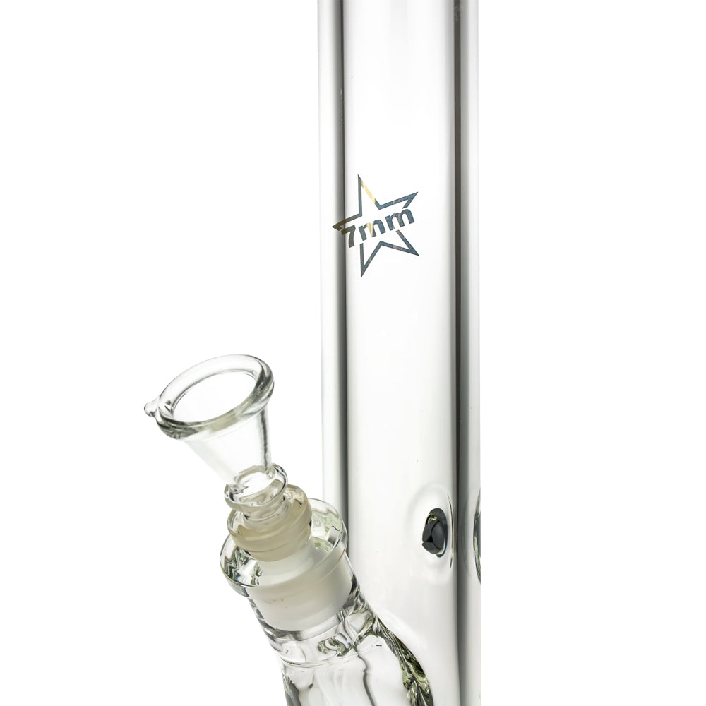 Black Leaf 7mm Straight Bong | 40 cm - 7mm Logo