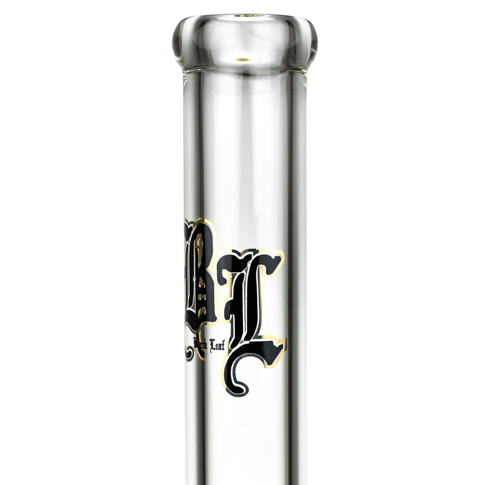 Black Leaf 7mm Straight Bong | 40 cm - Black Leaf Logo