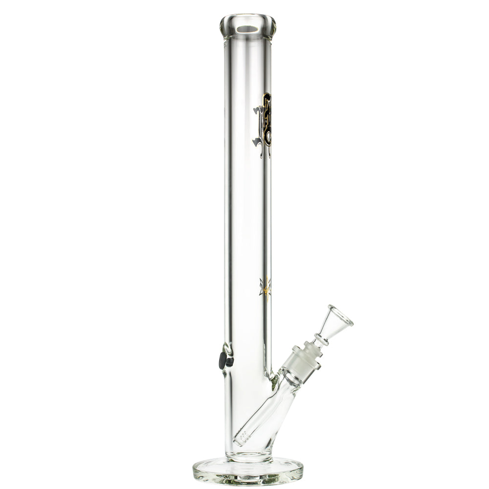 Black Leaf 9mm Straight Bong | 50 cm - Side View 6