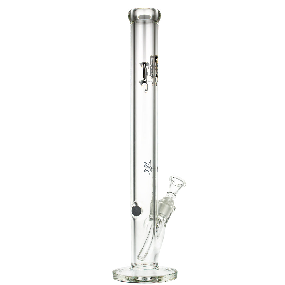 Black Leaf 9mm Straight Bong | 50 cm - Side View 5