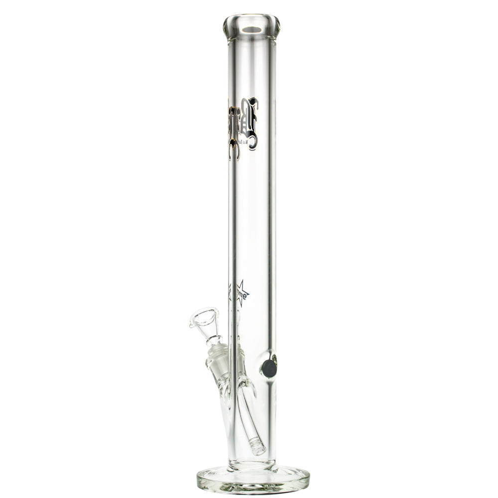 Black Leaf 9mm Straight Bong | 50 cm - Side View 4