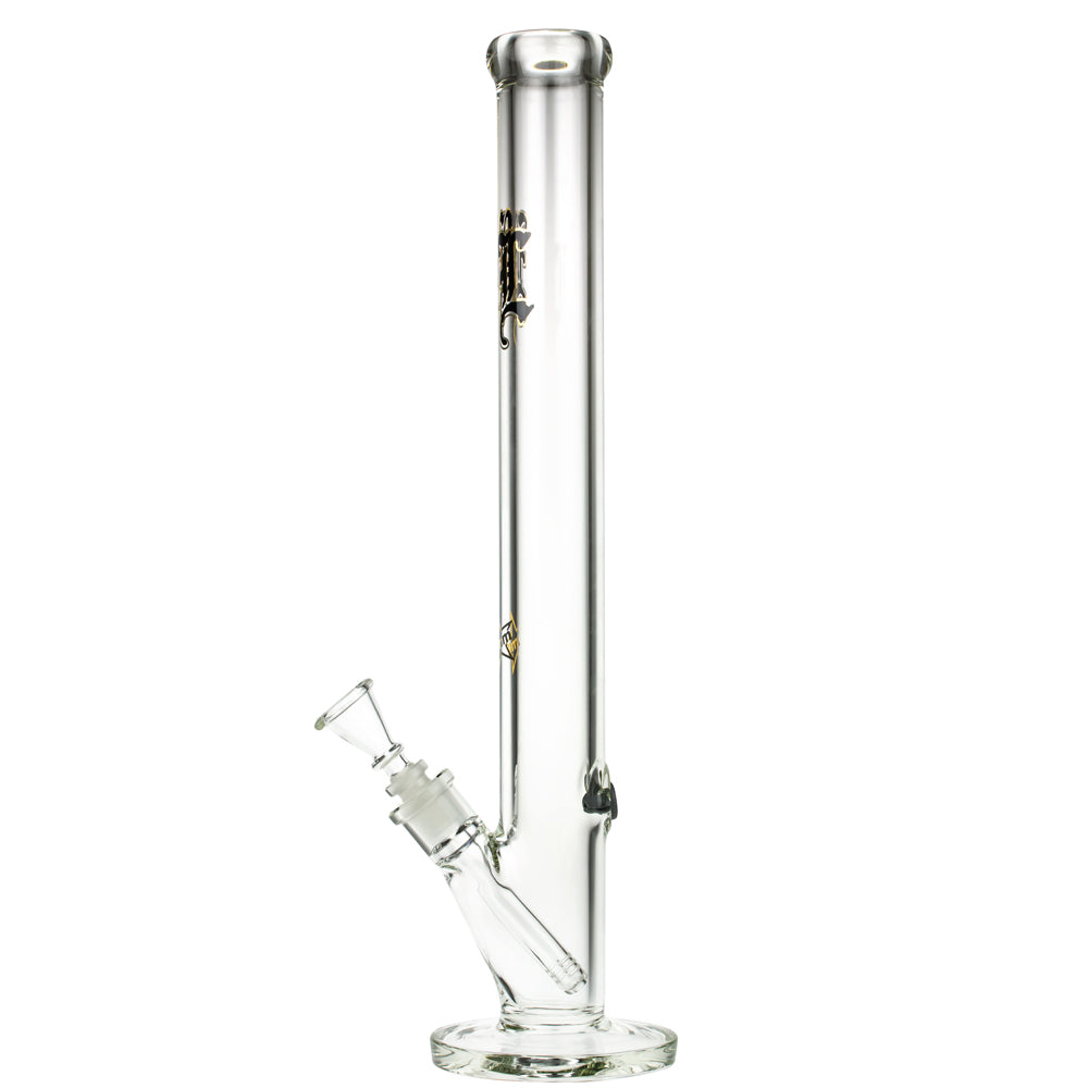 Black Leaf 9mm Straight Bong | 50 cm - Side View 3
