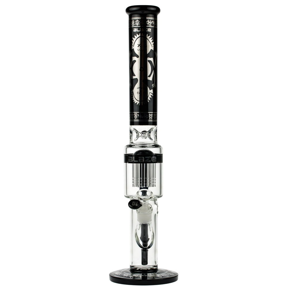 Blaze Glass Voodoo Tree Perc Ice Bong - Front View