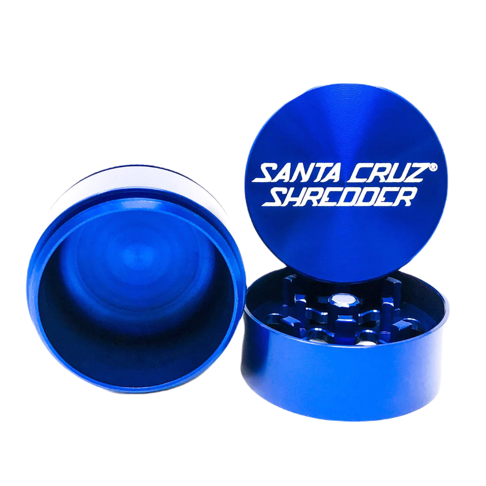 Santa Cruz Shredder Aluminum Herb Grinder | Large | 3-Part | Blue