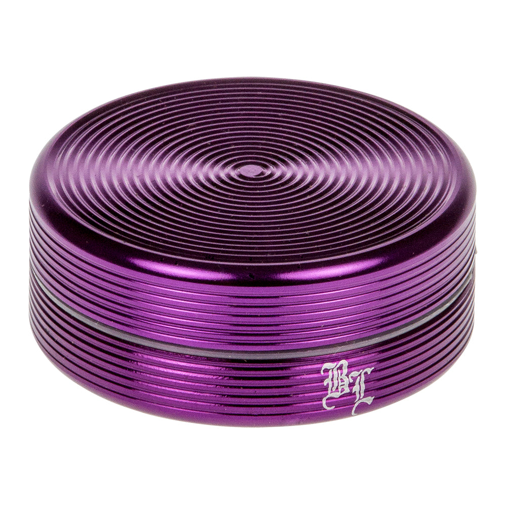 Black Leaf - Ripple Textured Aluminum Herb Grinder - 2-part - 50mm - Violet
