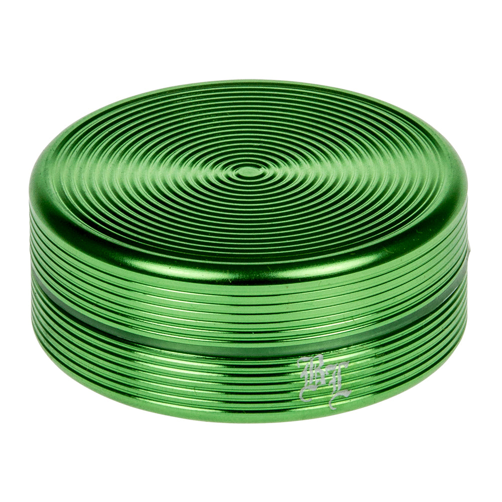 Black Leaf - Ripple Textured Aluminum Herb Grinder - 2-part - 50mm - Green