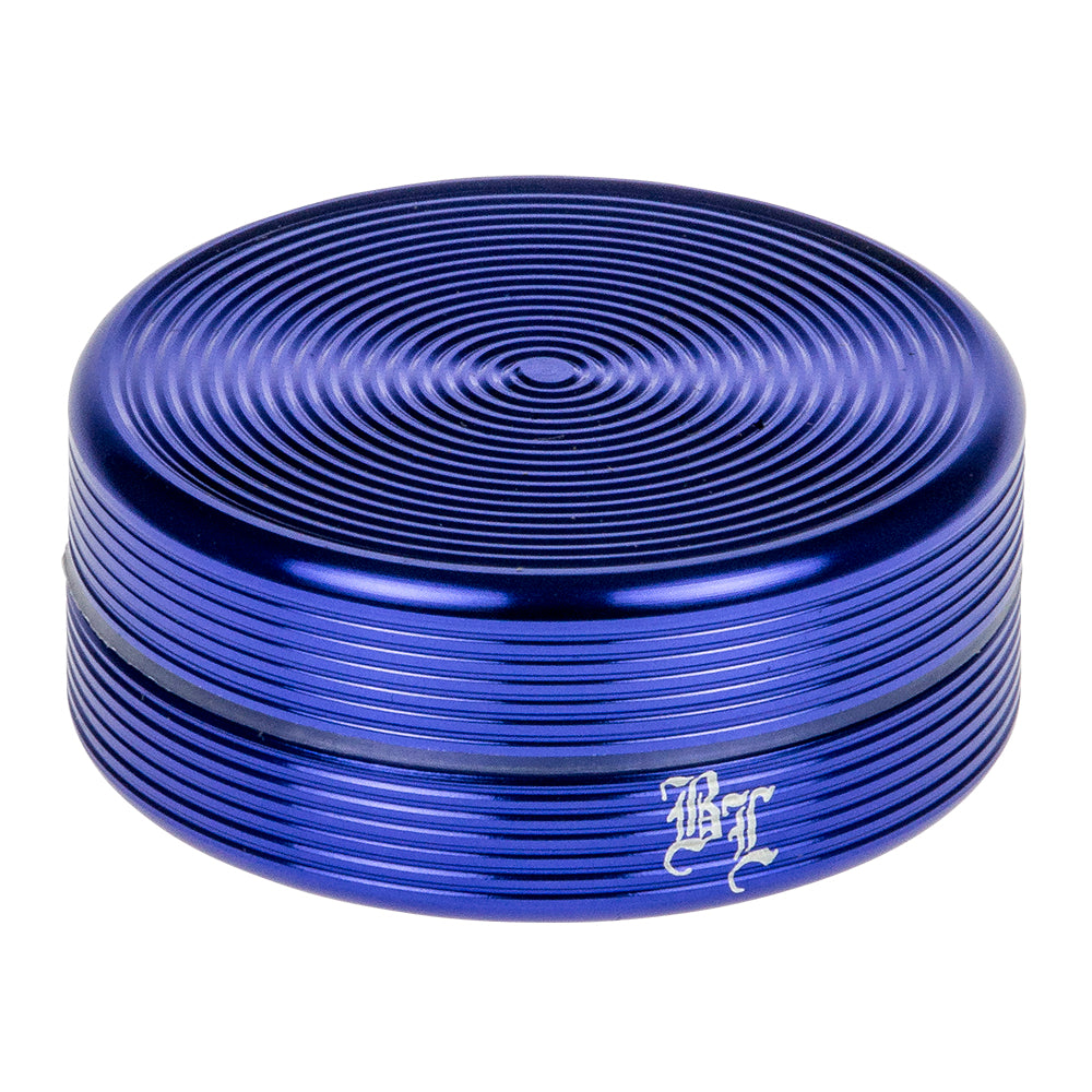 Black Leaf - Ripple Textured Aluminum Herb Grinder - 2-part - 50mm - Purple