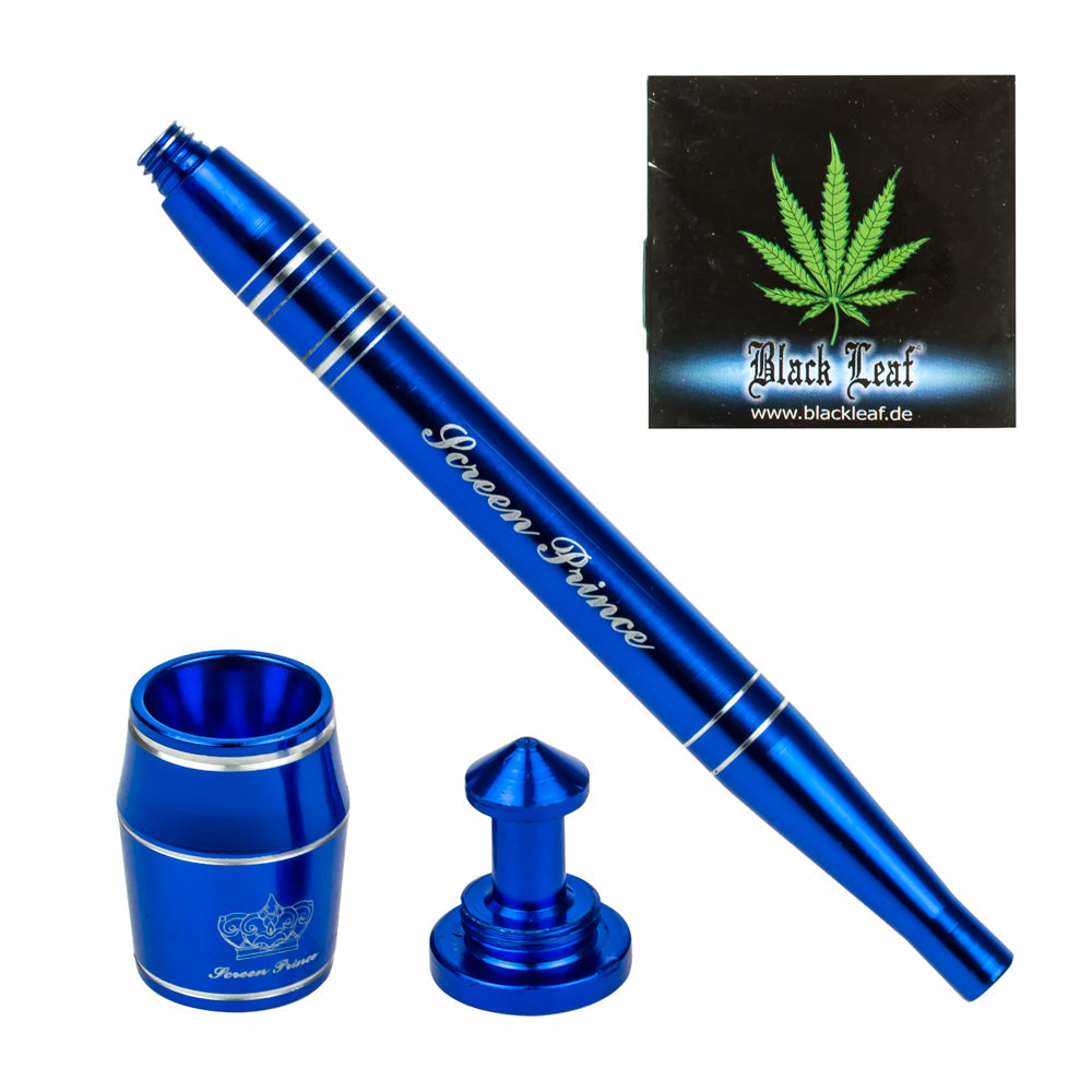 Screen Prince Screen less Hand Pipe | Blue - Complete set