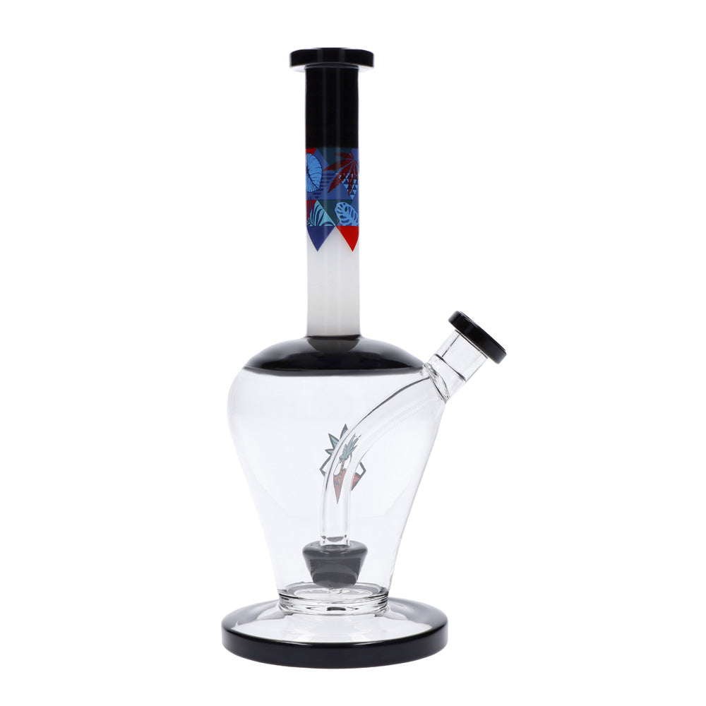 Cabana Cannabis Co. Vase Base Perc Bong with Circular Foot | Black | without bowl