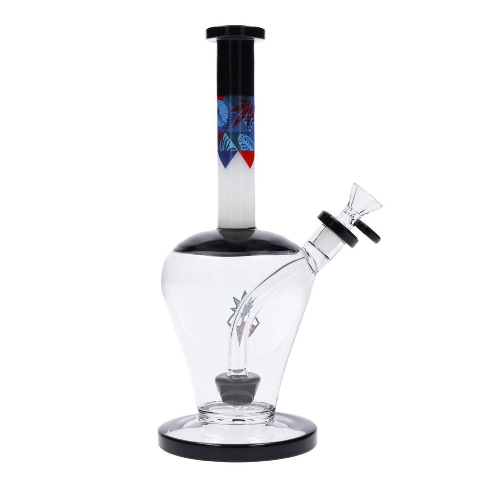 Cabana Cannabis Co. Vase Base Perc Bong with Circular Foot | Black | side view 4