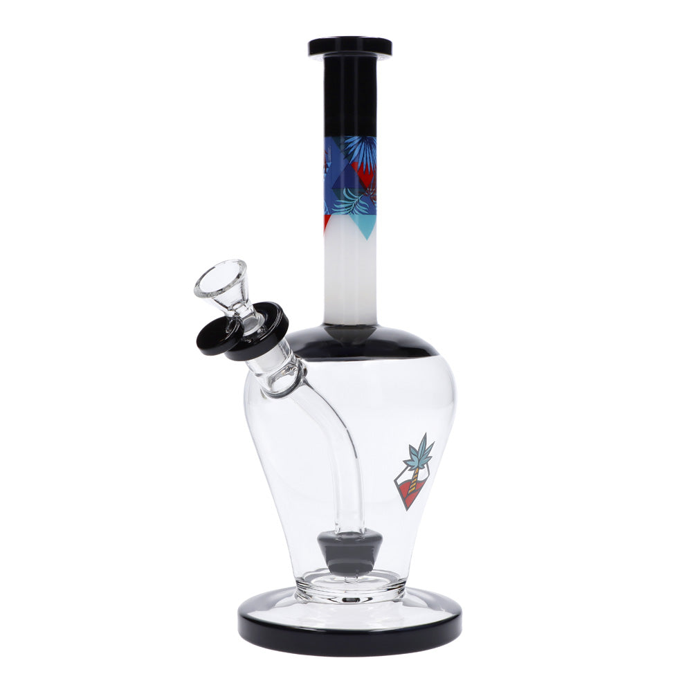 Cabana Cannabis Co. Vase Base Perc Bong with Circular Foot | Black | side view 5