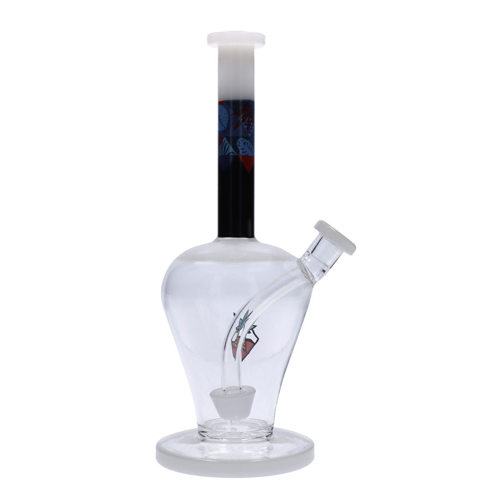 Cabana Cannabis Co. Vase Base Perc Bong with Circular Foot | White | without bowl