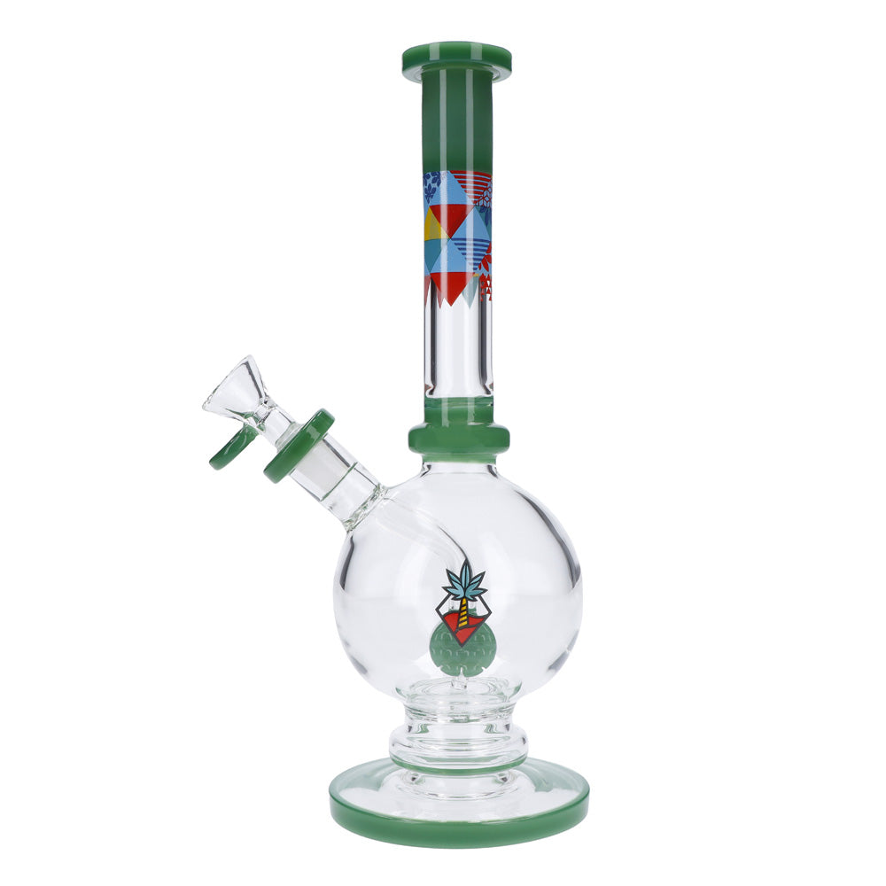 Cabana Cannabis Co. Bubble Base Bong with Circular Foot