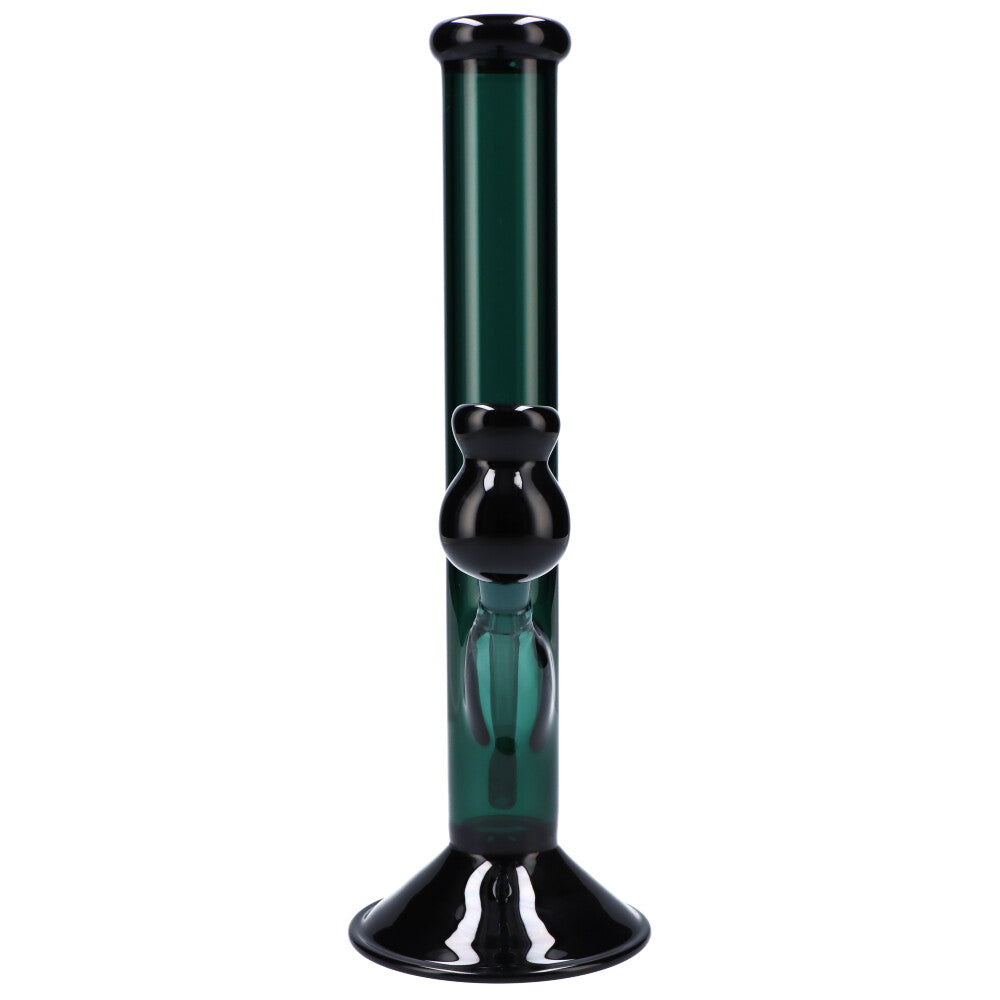 Colored Glass Straight Ice Bong | 12 Inch | front view