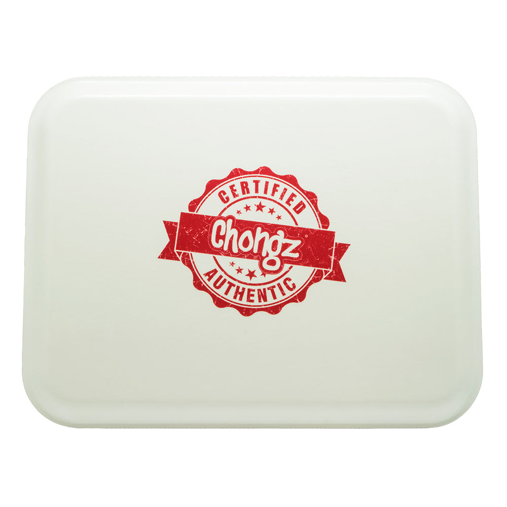 Chongz Compressed Wood Rolling Tray | Rasta Spiral - Back View
