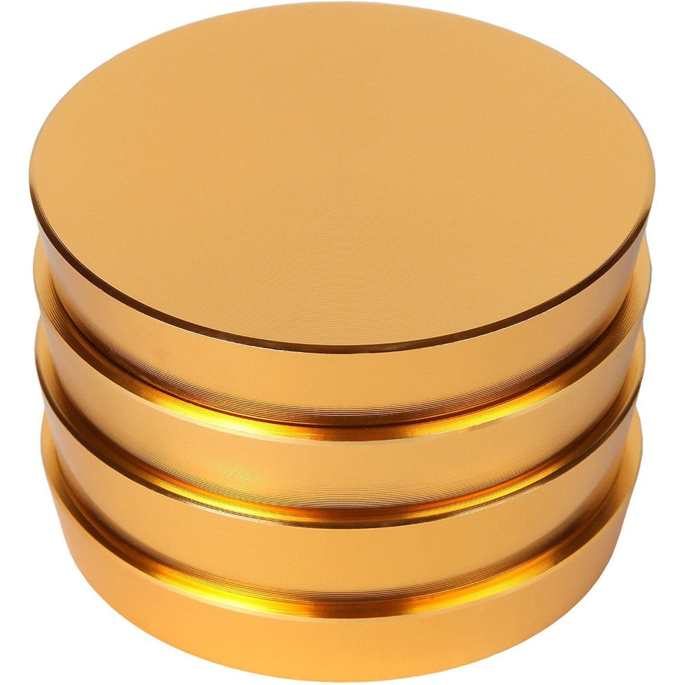 Aluminum Tower Grinder with Magnetic Lid | 4-Part | 62mm | Gold