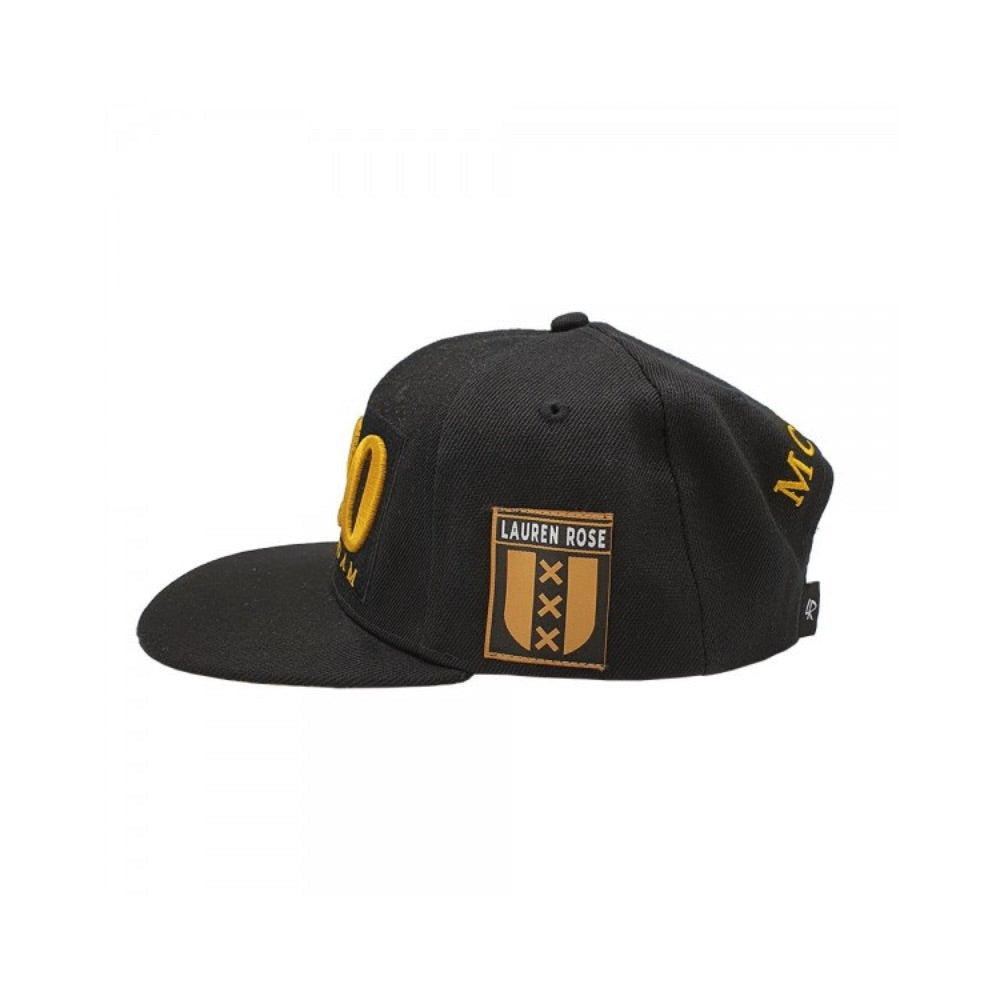 Lauren Rose 020 Amsterdam Gold Classic Snapback Hat | side view 2