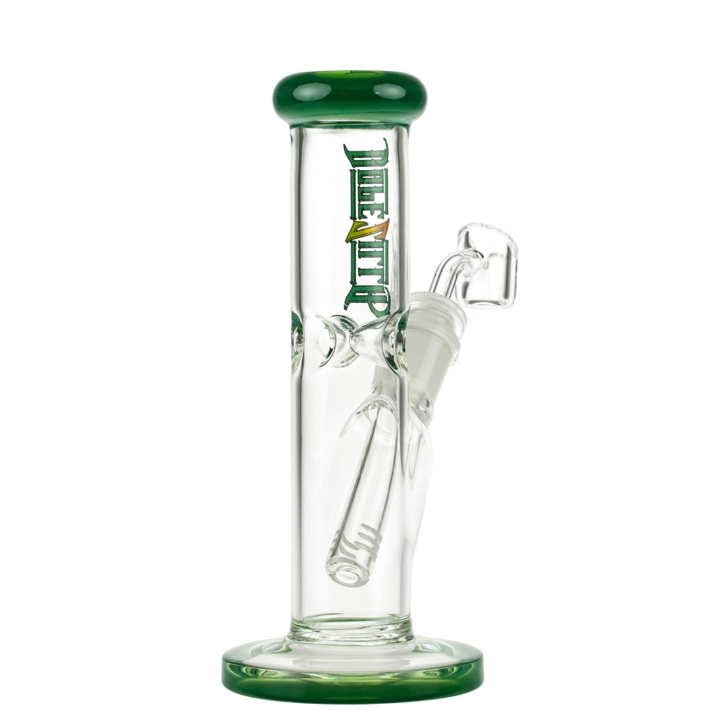 Dopezilla Minilla Straight Mini Vapor Ice Bong | Milky Jade - Side View 3