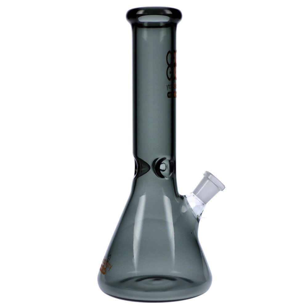 Glasscity Limited Edition Glass Beaker Ice Bong | Black | Small | without downstem