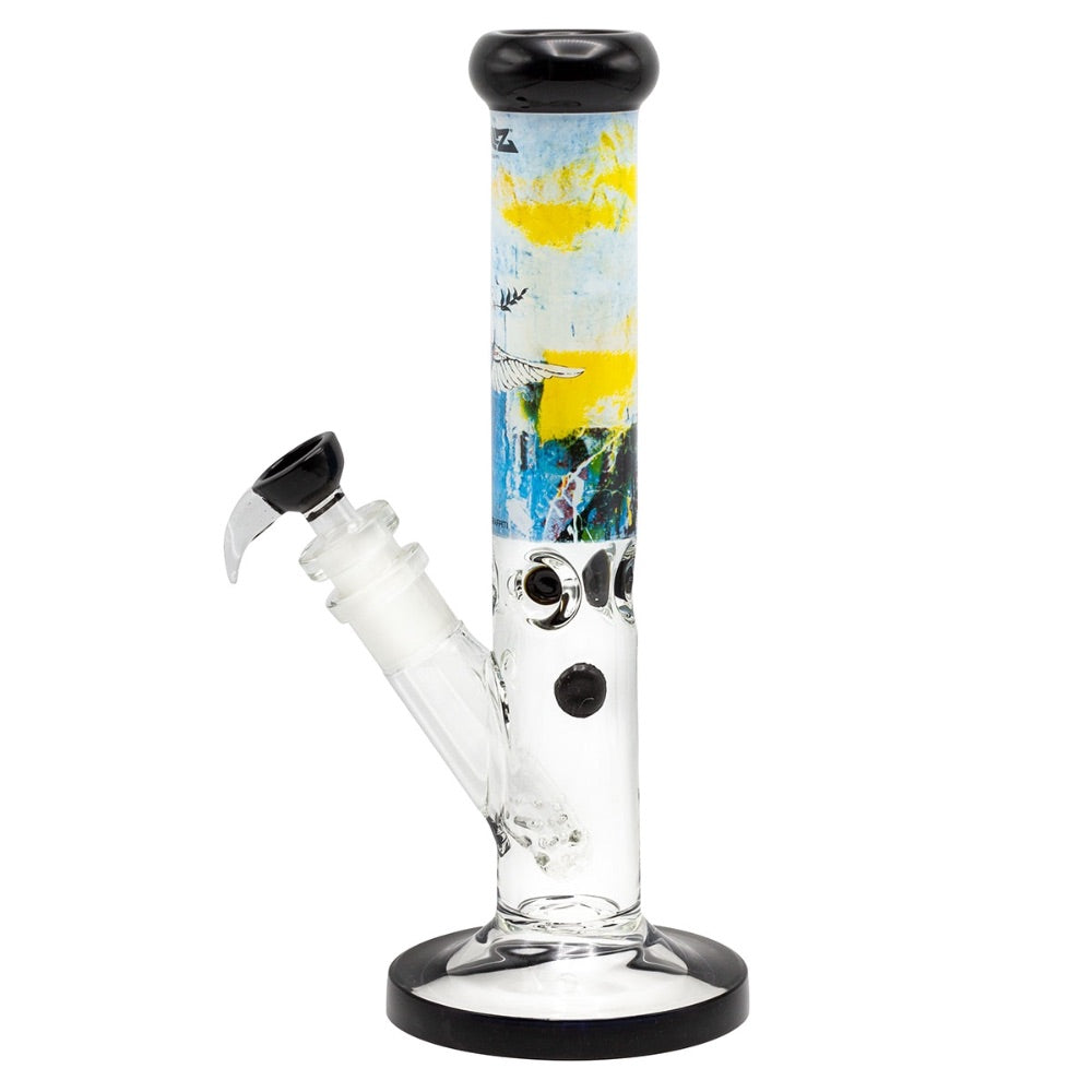 G-Rollz Banksy Straight Tube Bong | Bulletproof Dove | side view 2