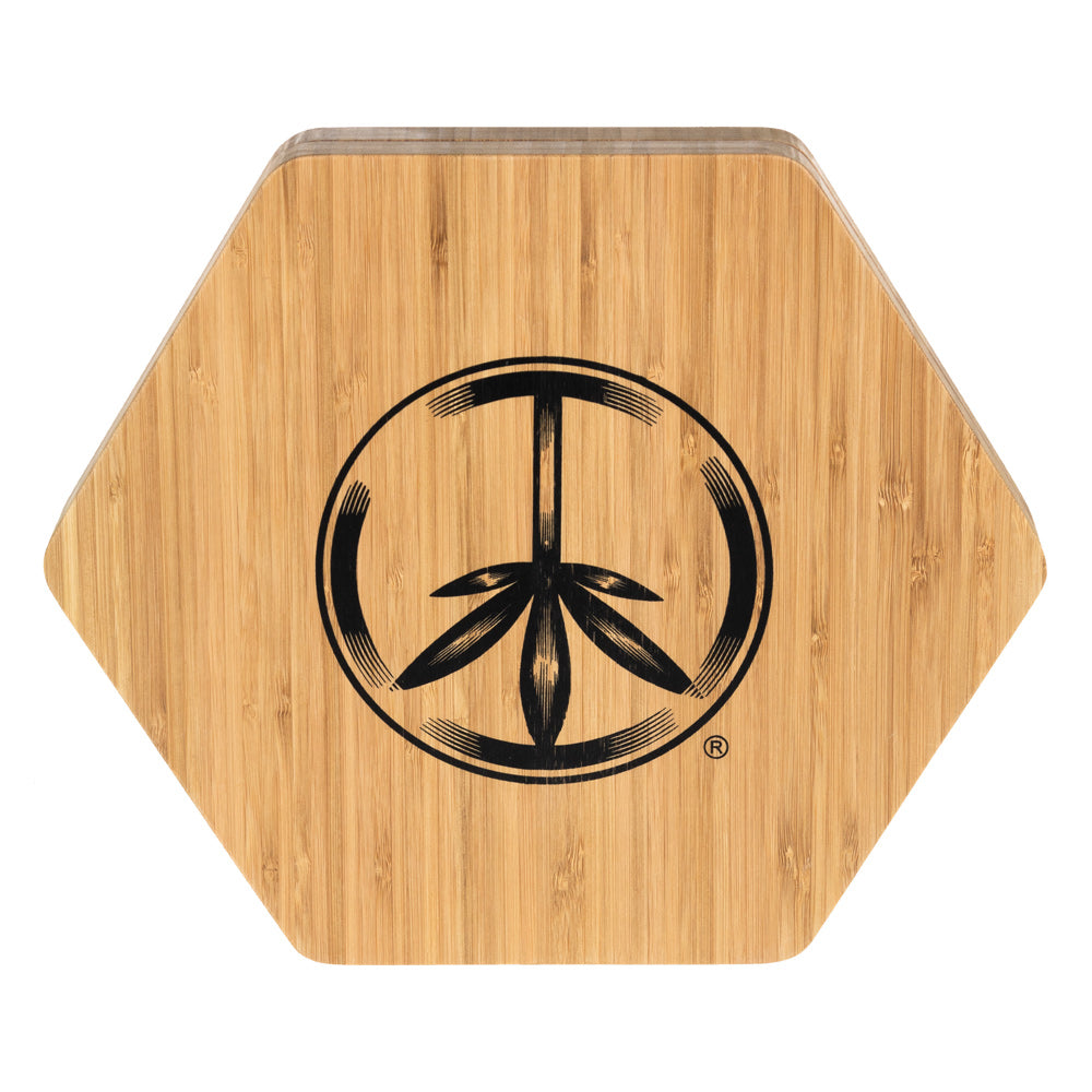 World Piece Medium Oil Bamboo Tray - Closed