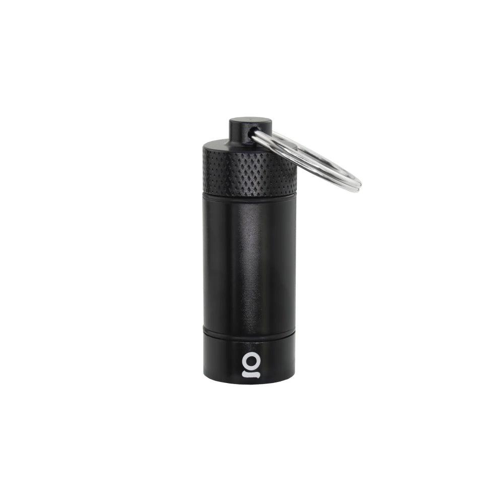 ONGROK Small Aluminum Storage Flower Keychain | Black