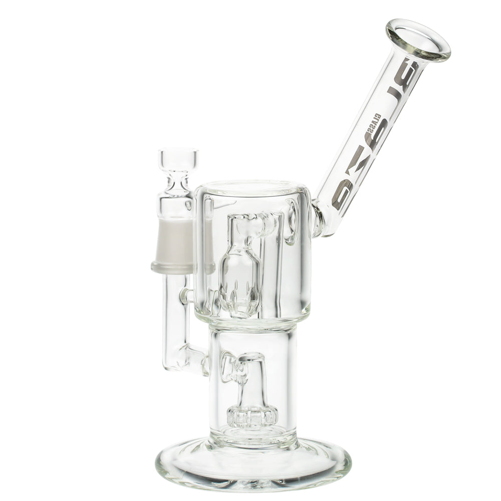 Blaze Glass Bubbler with Showerhead & Keg Diffuser - Side View 4