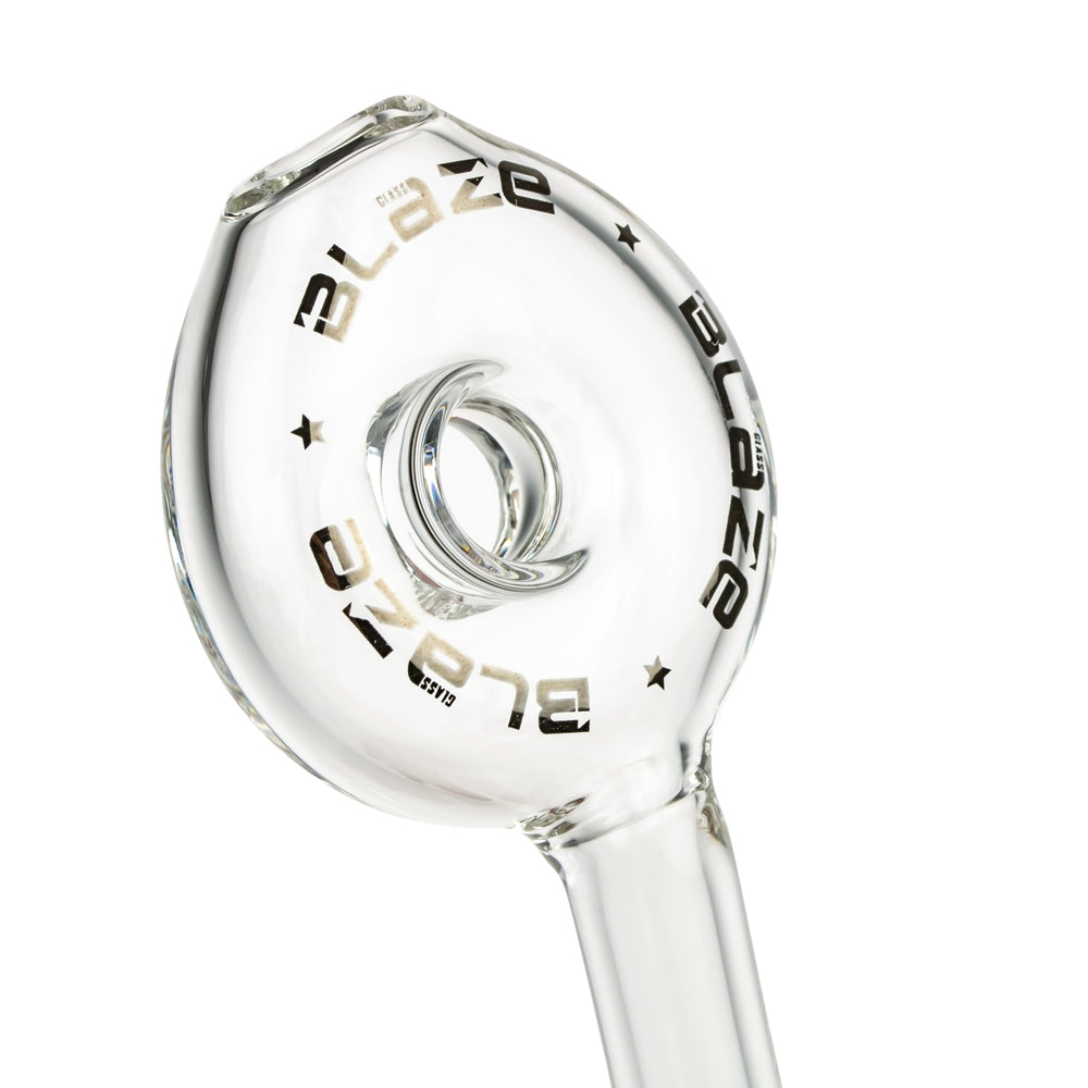 Blaze Glass Concentrate Oil Bubbler with Showerhead Diffuser | Blue - Circular Mouthpiece
