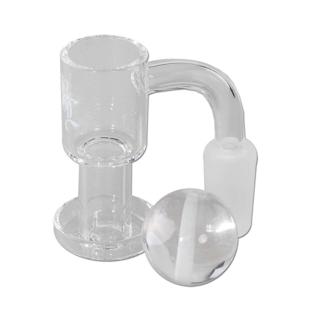 Black Leaf Terp Slurper Quartz Banger with Marble