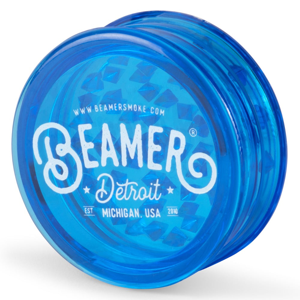 Beamer 63mm Detroit Logo Design Virgin Acrylic Grinder | blue
