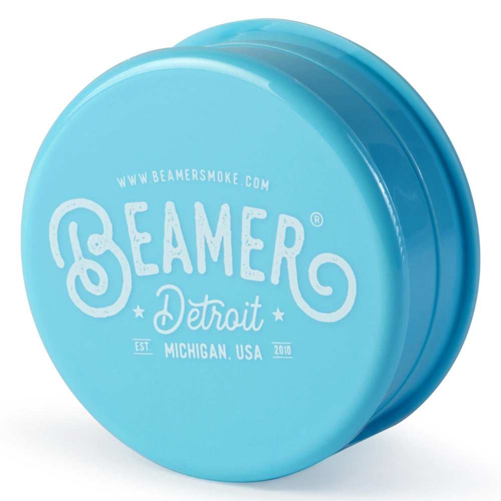 Beamer 63mm Detroit Logo Design Virgin Acrylic Grinder | blue