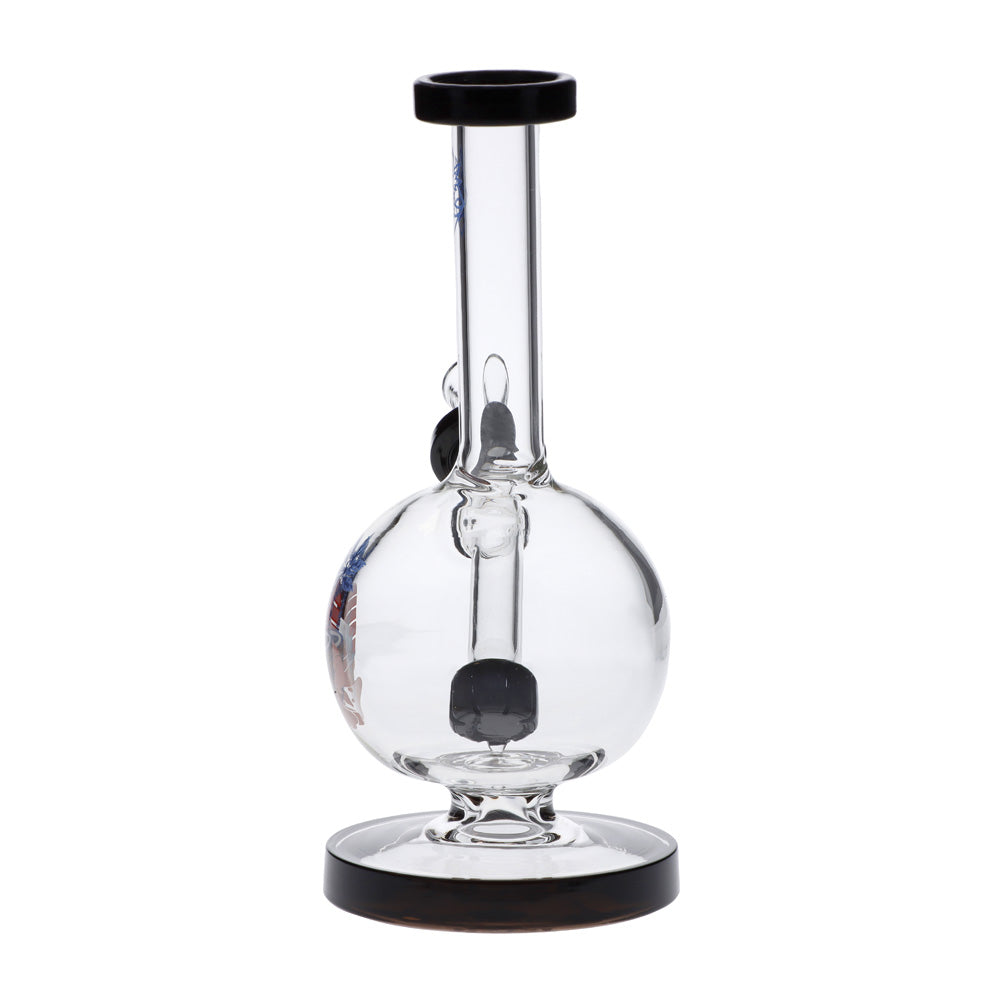 Cabana Cannabis Co. Bubble Base Bong | Black | back view