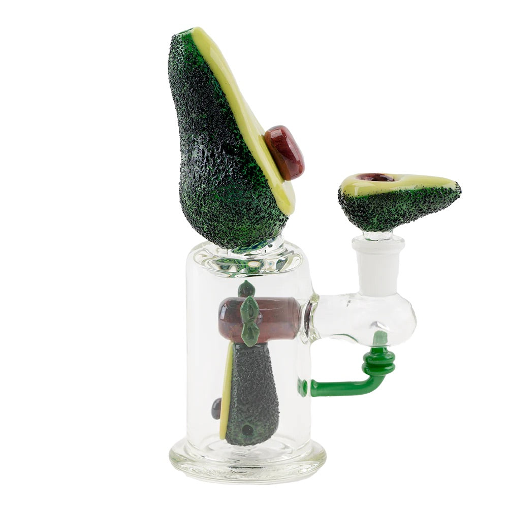 Empire Glassworks Avocadope Mini Bubbler | 14.5mm | side view