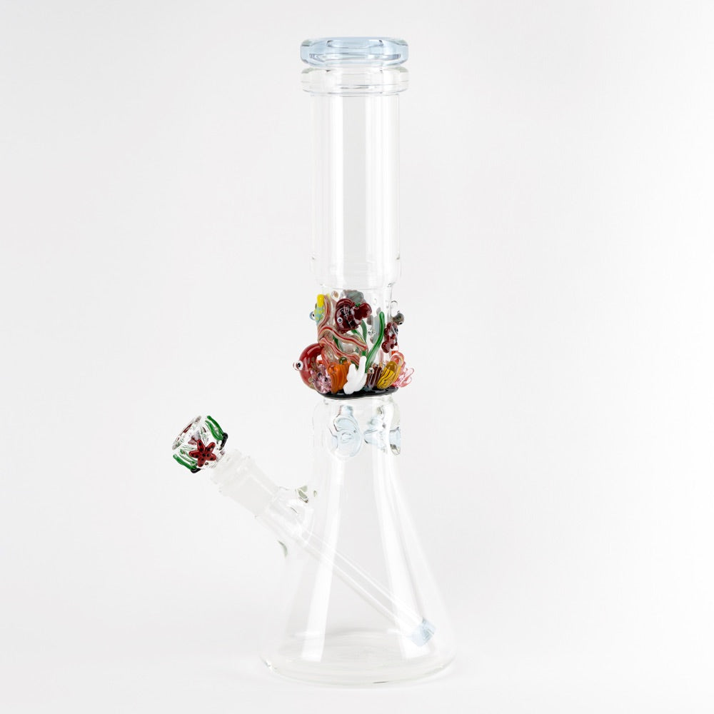 Empire Glassworks Beaker Ice Bong Kit | Under The Sea | side view 3