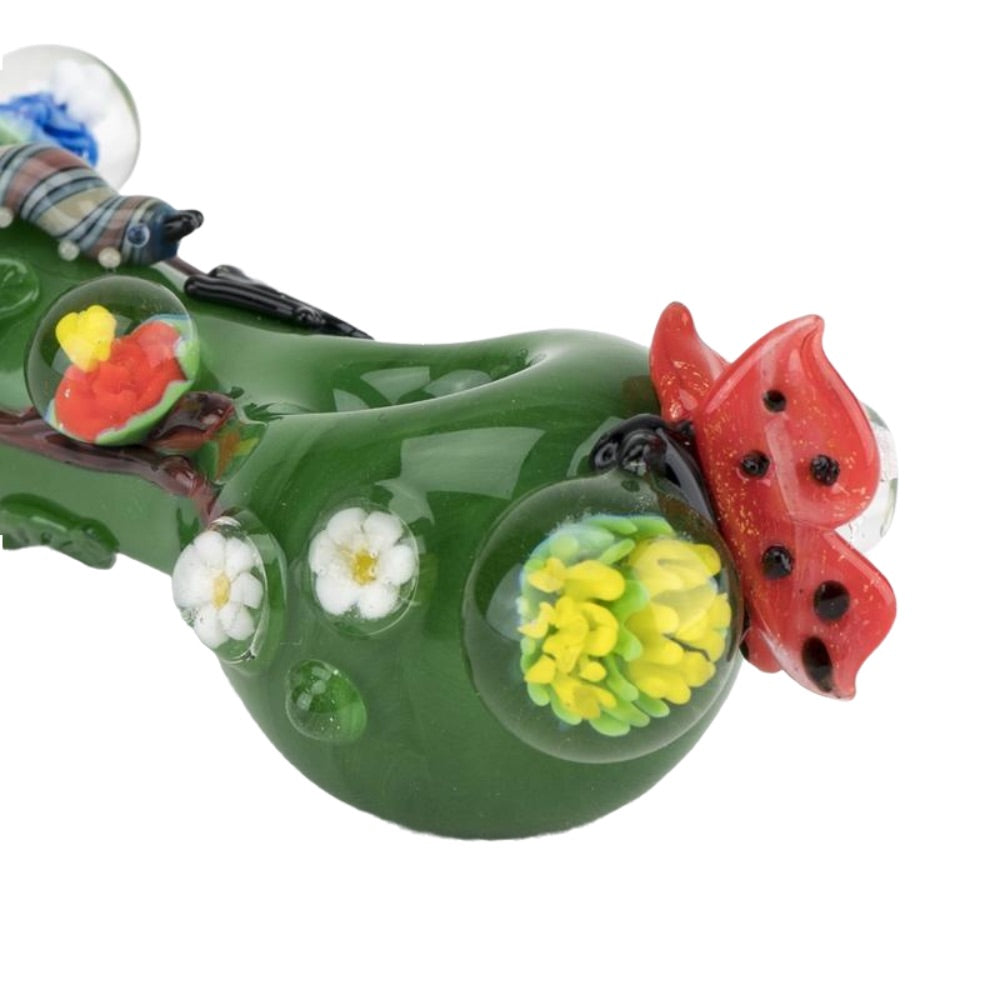 Empire Glassworks Garden Critters Spoon Pipe | 4.5 Inch | front view